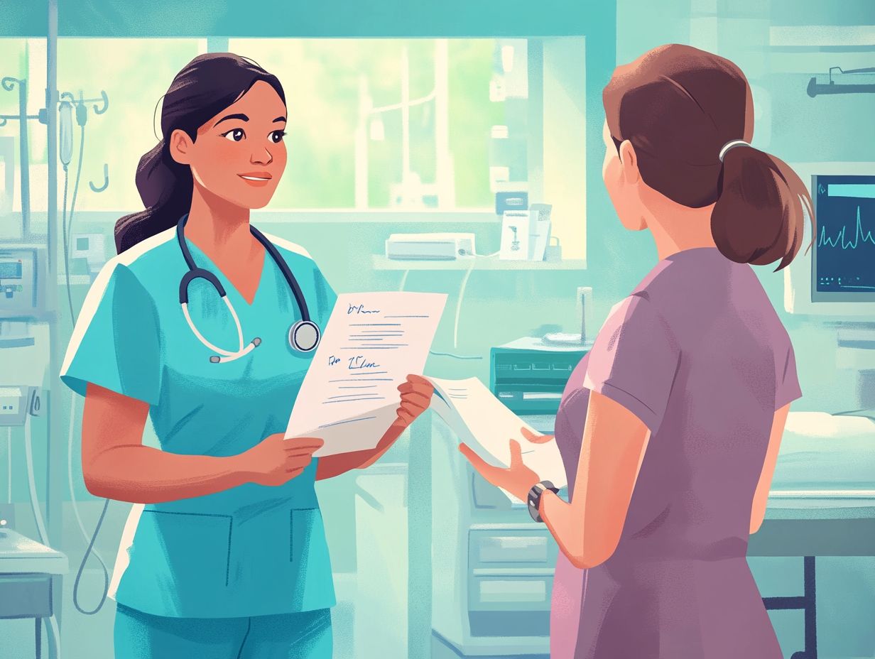 Infographic explaining Registered Nurse Certification